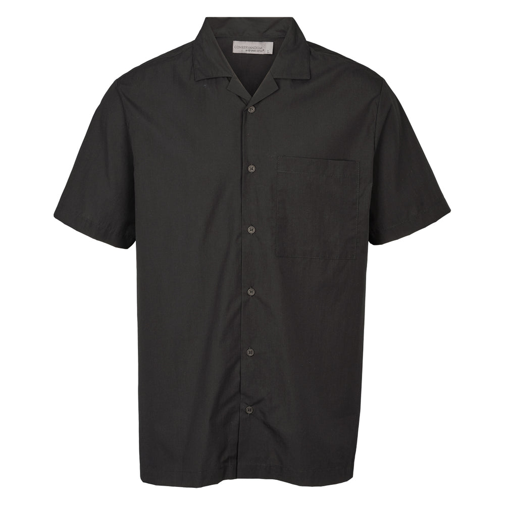 Conservandum HERRE skjorte i poplin T-shirt Black 019400706