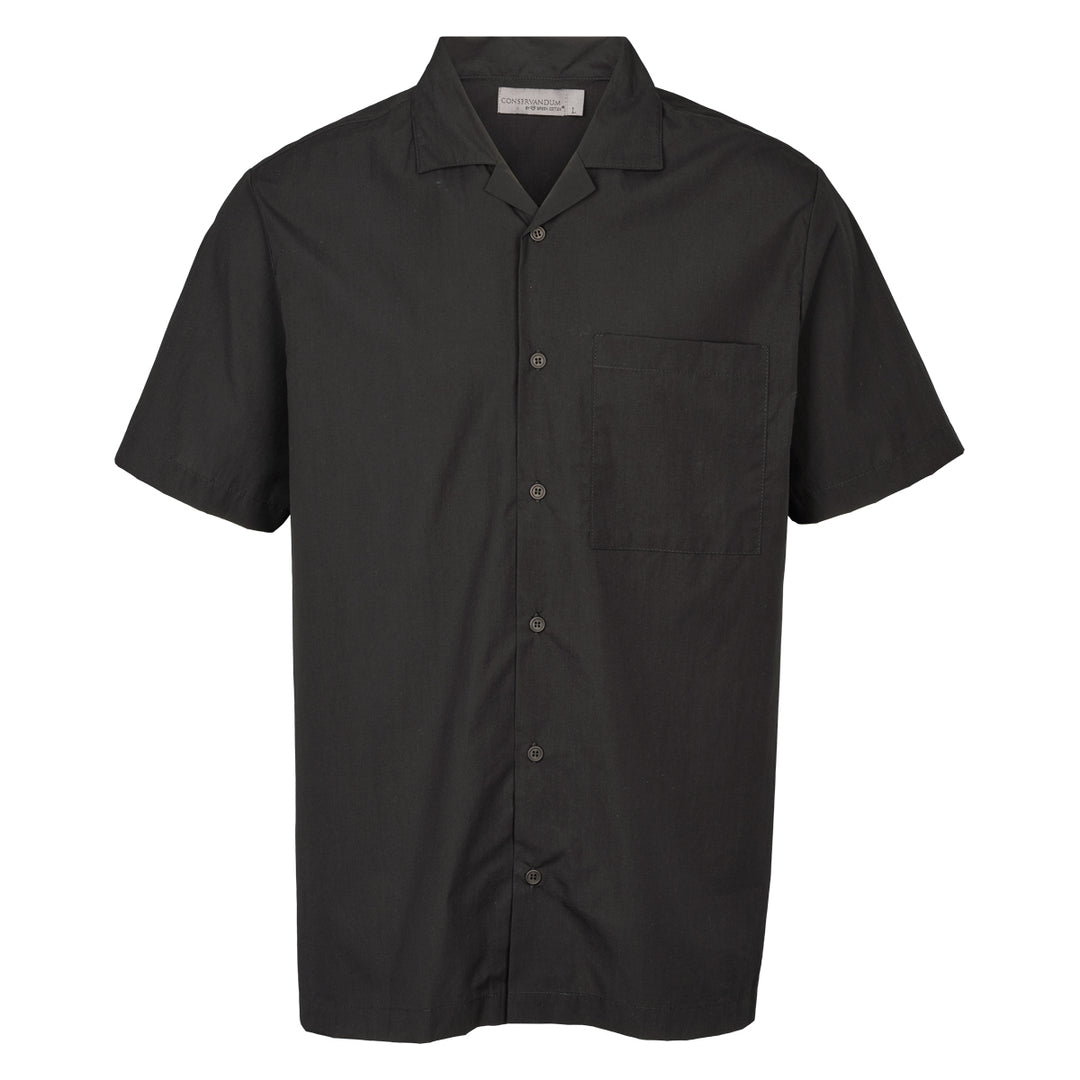 Conservandum HERRE skjorte i poplin T-shirt Black 019400706