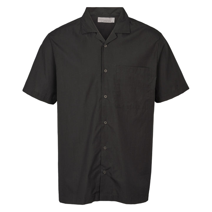Conservandum HERRE skjorte i poplin T-shirt Black 019400706