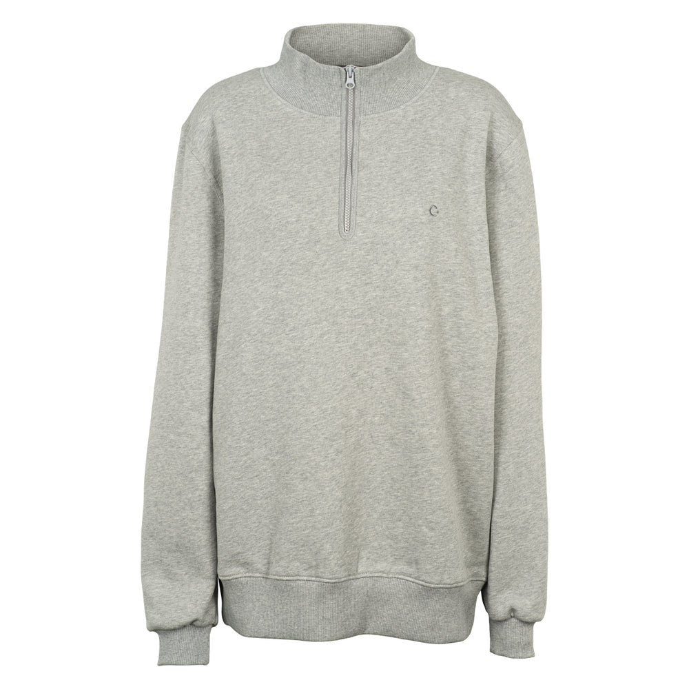 Conservandum HERRE sweat trøje med lynlås Sweatshirt Pale greymarl 207670000