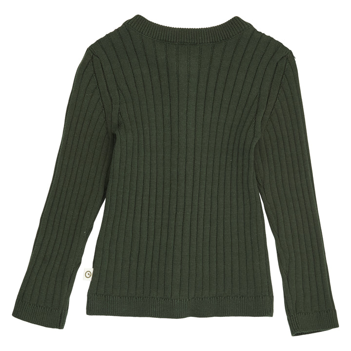 müsli HIKING strikket cardigan Langærmet bluse Forest green 019591801