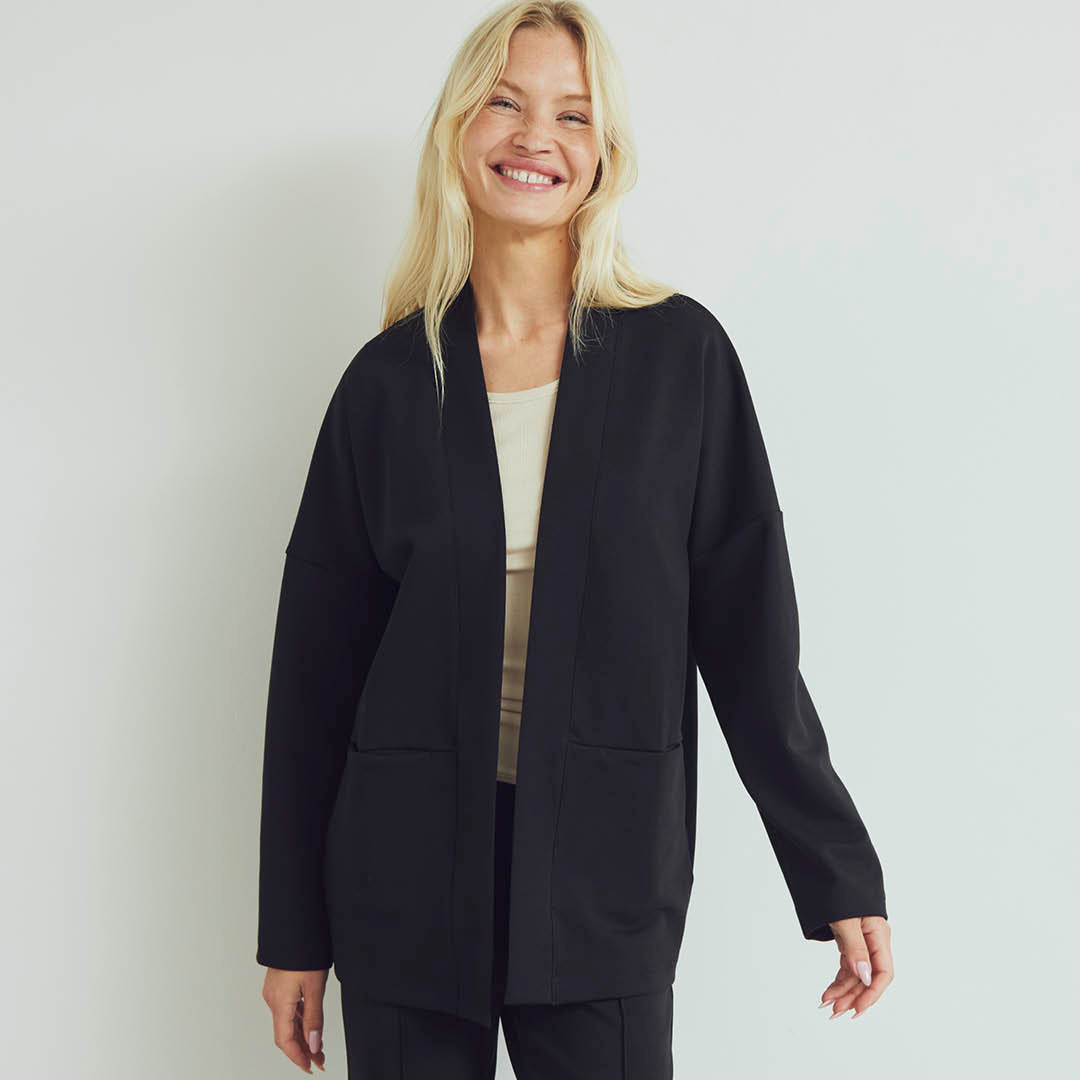 Conservandum INTERLOCK jakke Cardigan Black 019400706