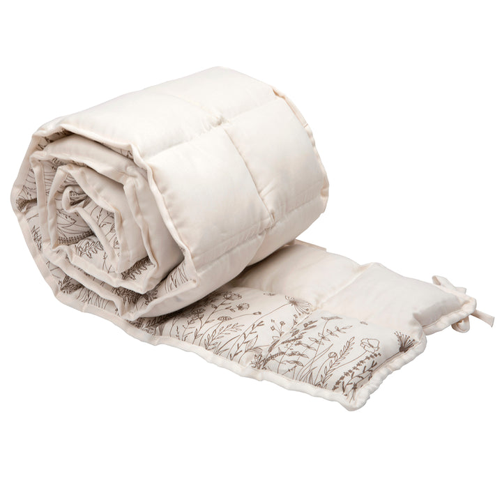 müsli KAPOK printet sengerand 28x166 cm Pusleting Balsam cream 011100100