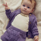 müsli KNIT LEAF strikket cardigan Langærmet bluse Lilac fog 018371202