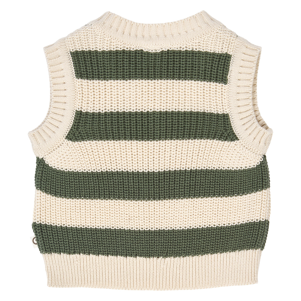 müsli KNIT STRIPE strikket vest Langærmet bluse Oak 013040001