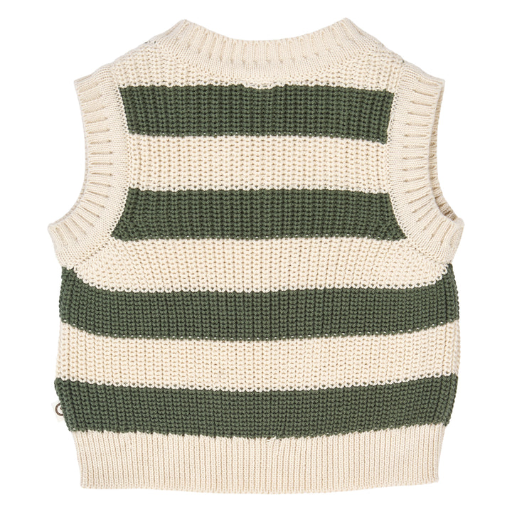 müsli KNIT STRIPE strikket vest Langærmet bluse Oak 013040001