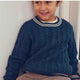 müsli KNIT kabelstrikket trøje Langærmet bluse Navy 019403101