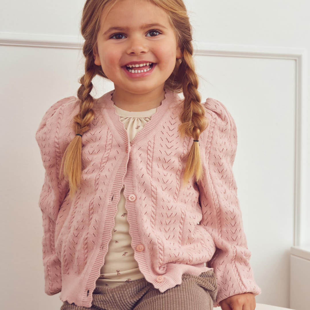 müsli KNIT strik cardigan Langærmet bluse Blush 014150801