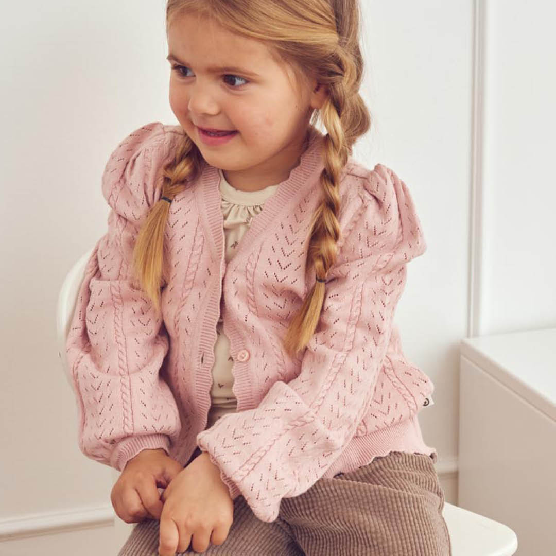 müsli KNIT strik cardigan Langærmet bluse Blush 014150801