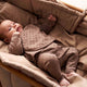 müsli KNIT strikkede bukser med hulmønster Bukser Walnut 017080802
