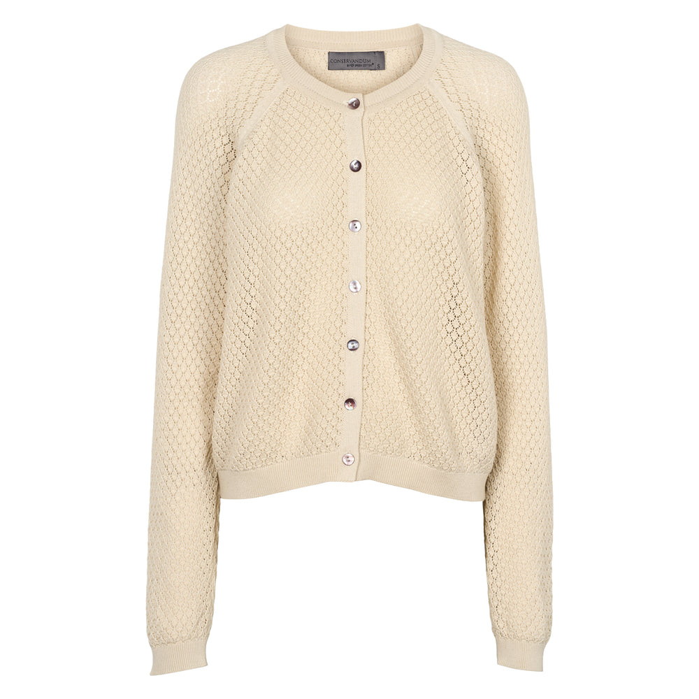 Conservandum KNIT strikket cardigan Cardigan Birch 013090500