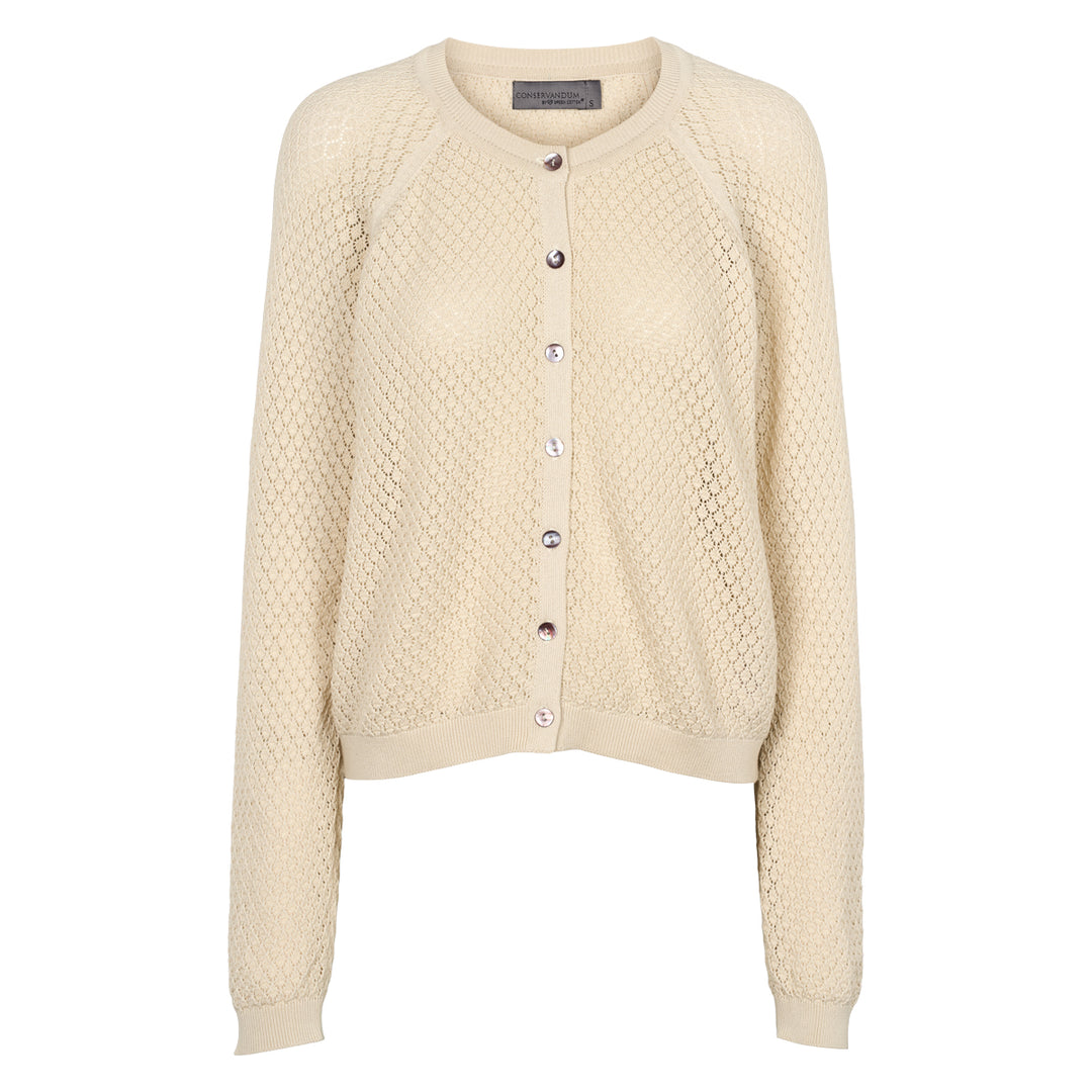Conservandum KNIT strikket cardigan Cardigan Birch 013090500