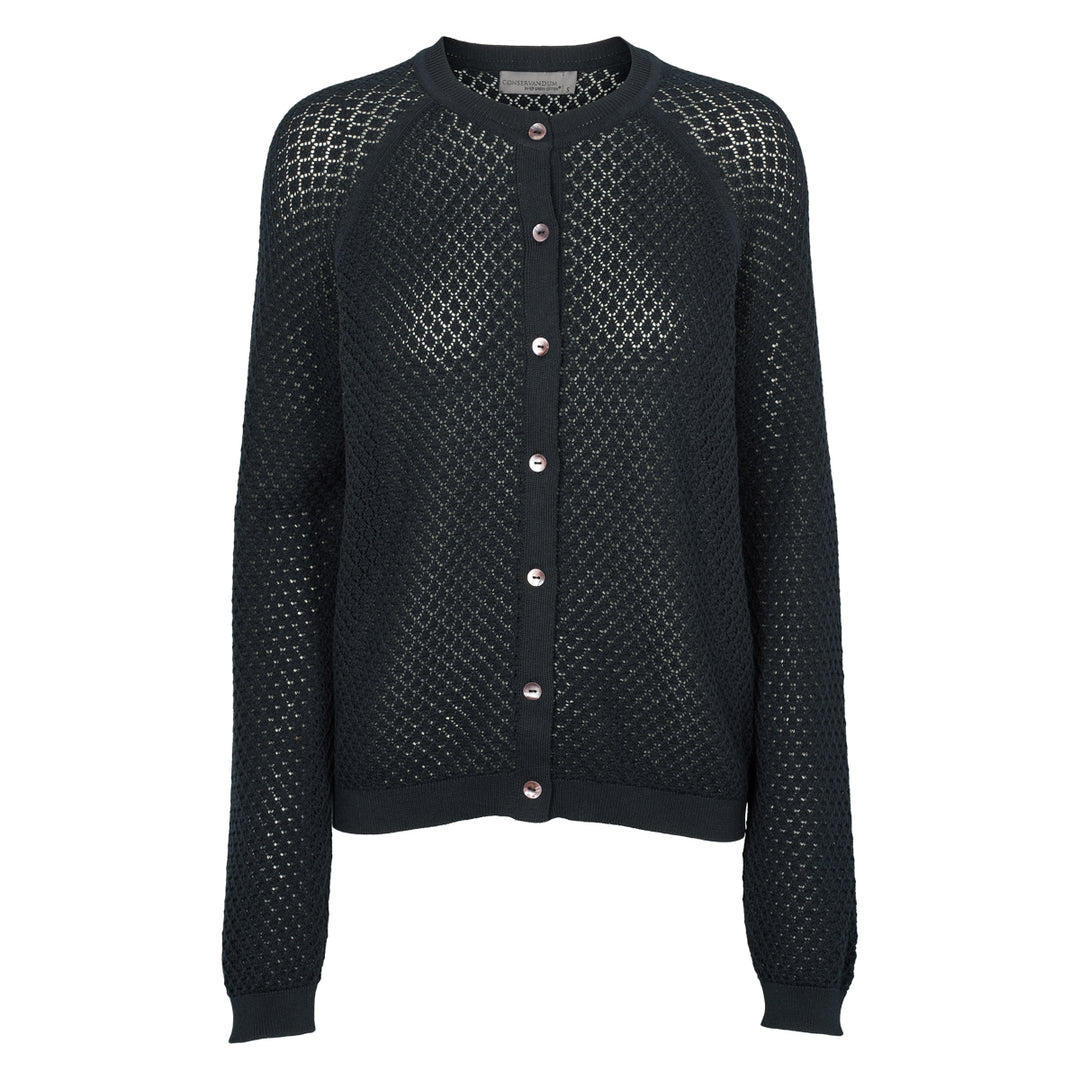 Conservandum KNIT strikket cardigan Cardigan Black 019400706