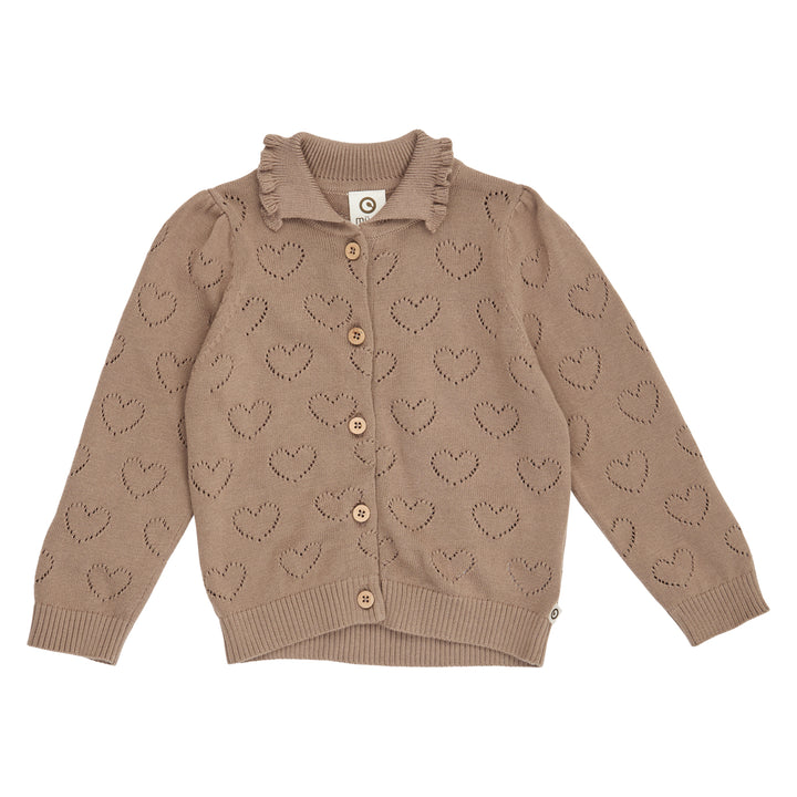 müsli KNIT strikket cardigan Langærmet bluse Walnut 017080802