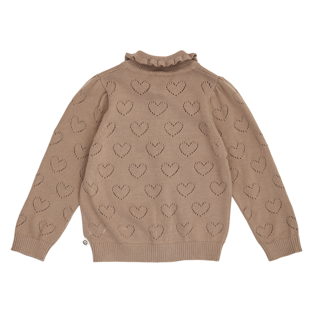 müsli KNIT strikket cardigan Langærmet bluse Walnut 017080802