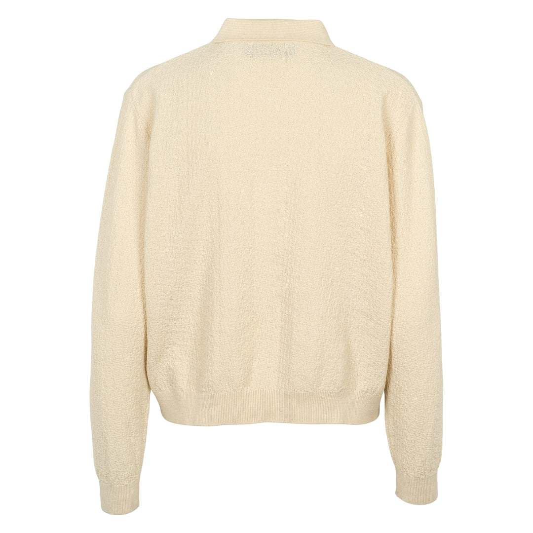 Conservandum KNIT strikket polo bluse Sweatshirt Birch 013090500