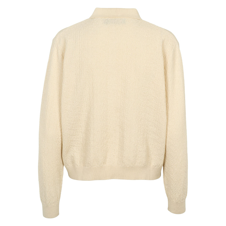 Conservandum KNIT strikket polo bluse Sweatshirt Birch 013090500