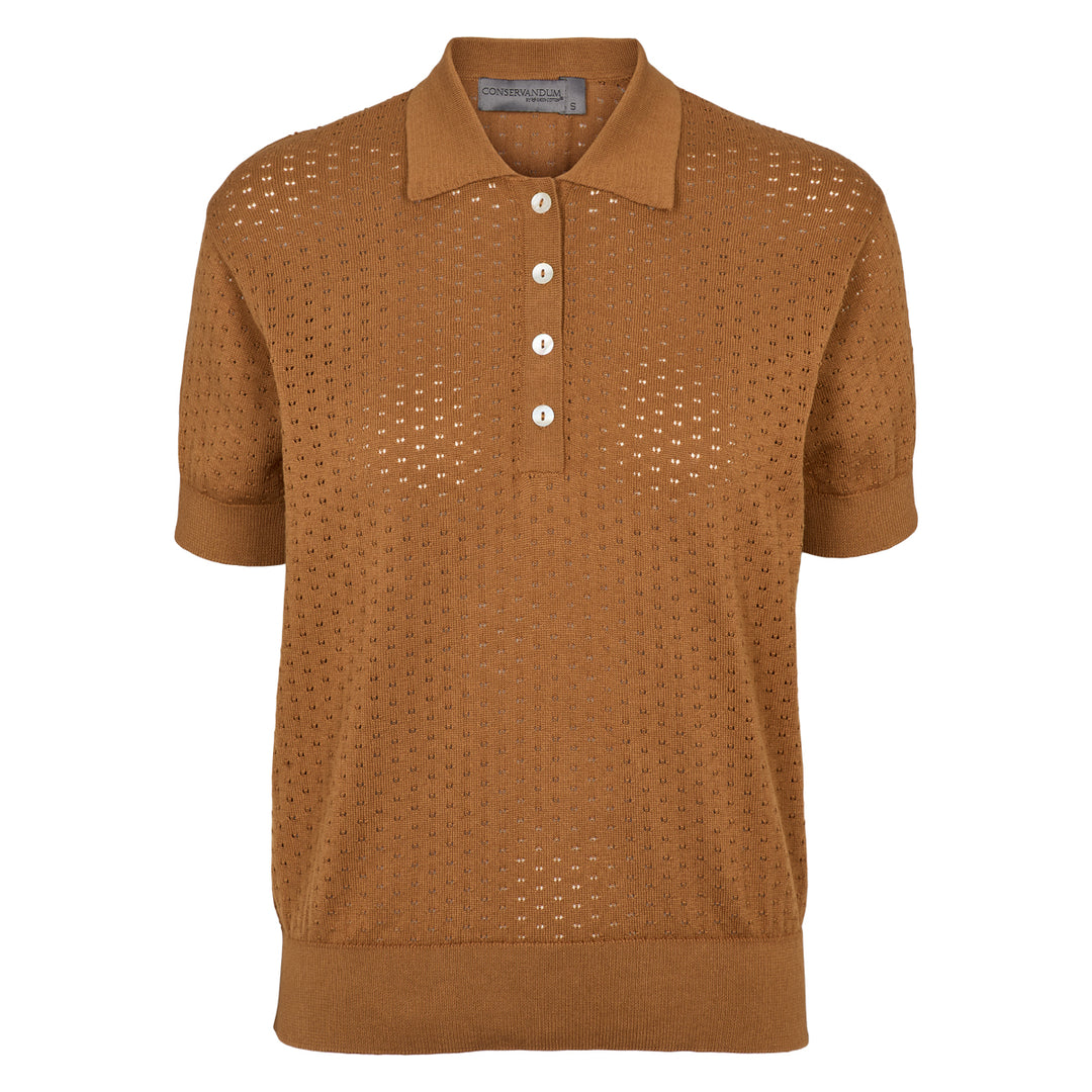 Conservandum KNIT strikket polo bluse T-shirt Muchi 017104405