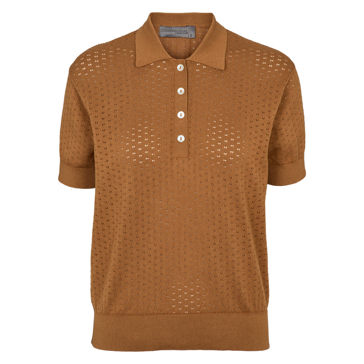 Conservandum KNIT strikket polo bluse T-shirt Muchi 017104405