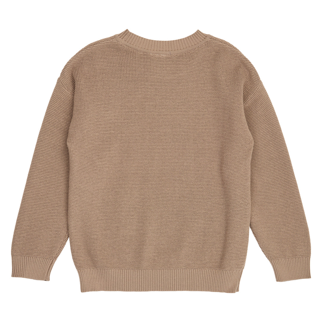 müsli KNIT strikket trøje Langærmet bluse Walnut 017080802