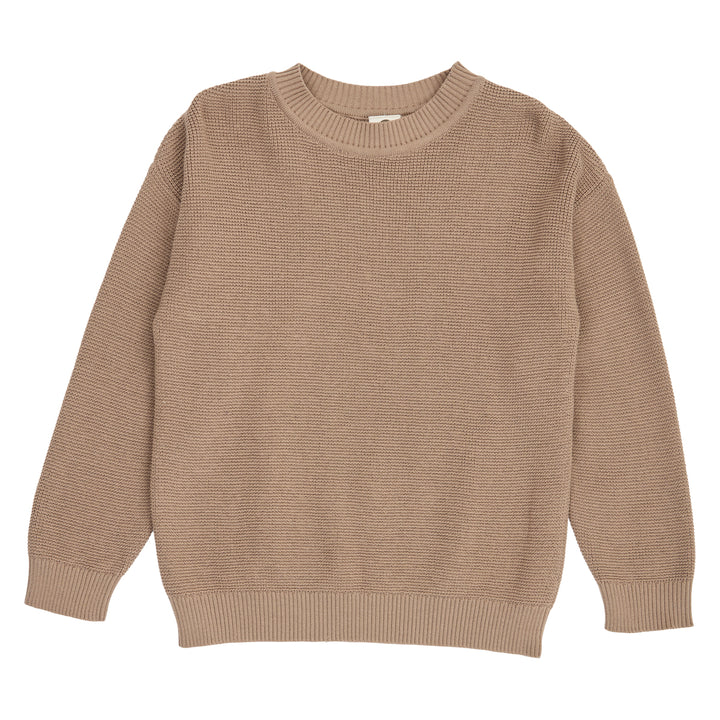müsli KNIT strikket trøje Langærmet bluse Walnut 017080802