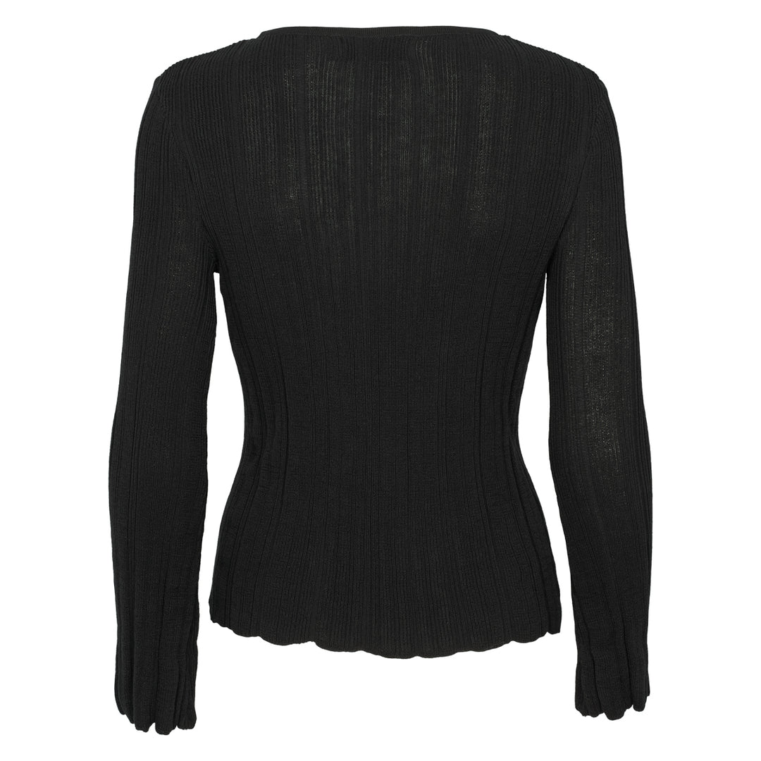 Conservandum KNIT strikket trøje -slim fit Sweatshirt Black 019400706