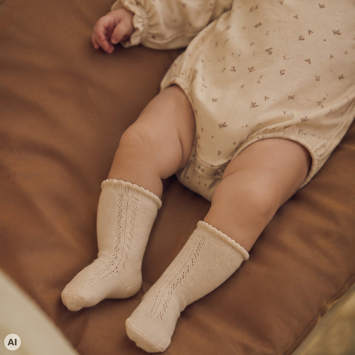 müsli Knæ strømper 2-pak Socks Walnut/ Oat 690000367