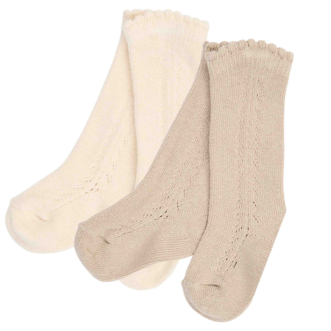 müsli Knæ strømper 2-pak Socks Walnut/ Oat 690000367