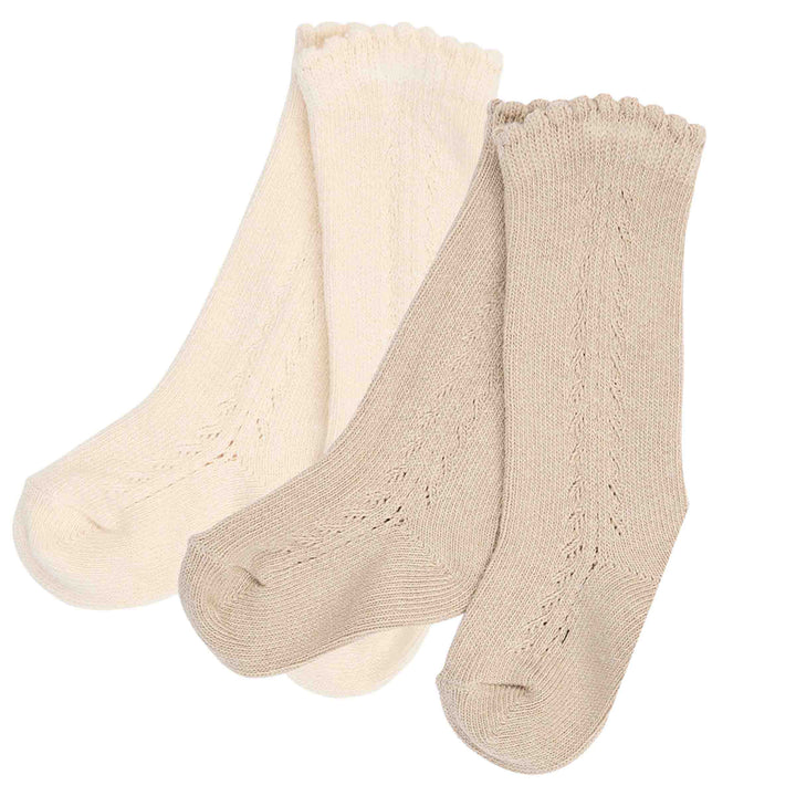 müsli Knæ strømper 2-pak Socks Walnut/ Oat 690000367