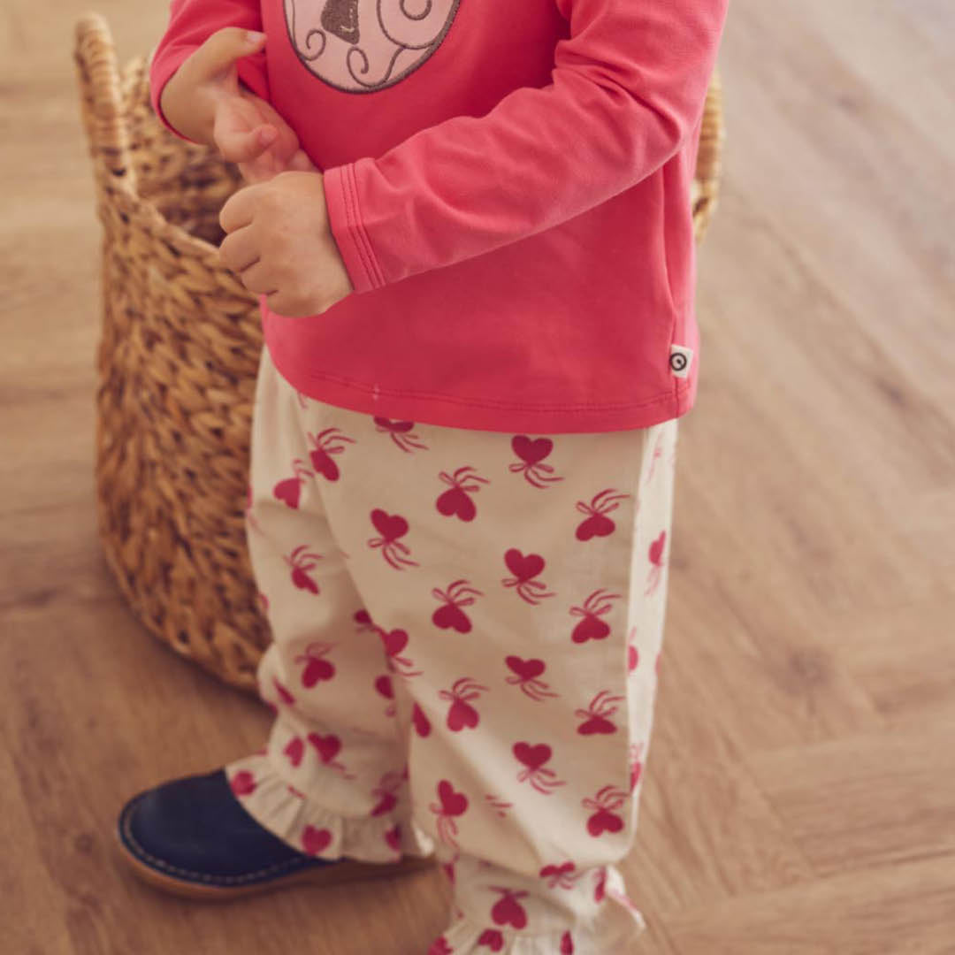 müsli LOVE flæse bukser Bukser Oak/ Rouge red 690000340