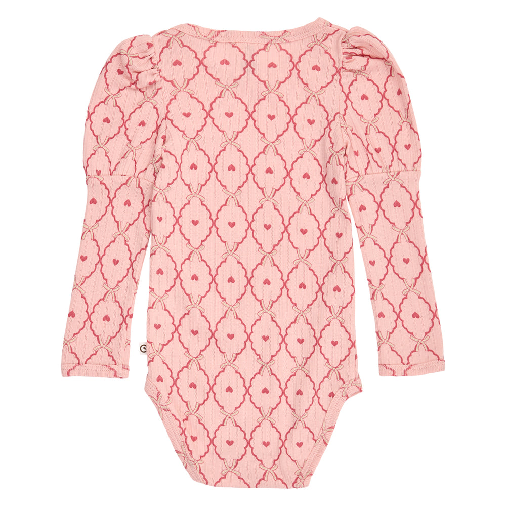 müsli LOVE langærmet body Bodystockings Blush/ Baroque rose/ Oak 690000333