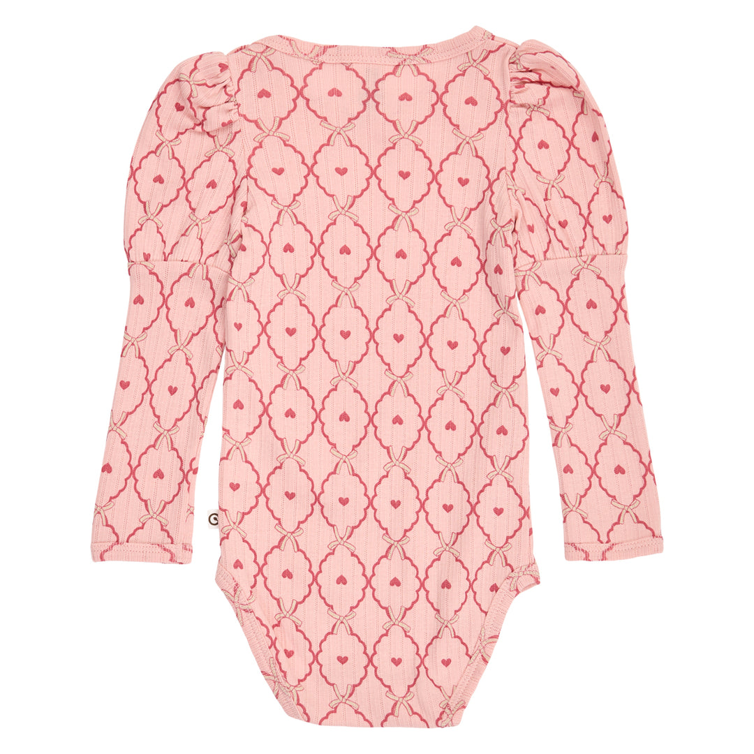 müsli LOVE langærmet body Bodystockings Blush/ Baroque rose/ Oak 690000333