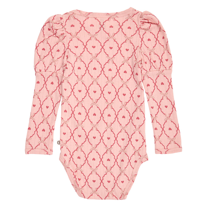 müsli LOVE langærmet body Bodystockings Blush/ Baroque rose/ Oak 690000333