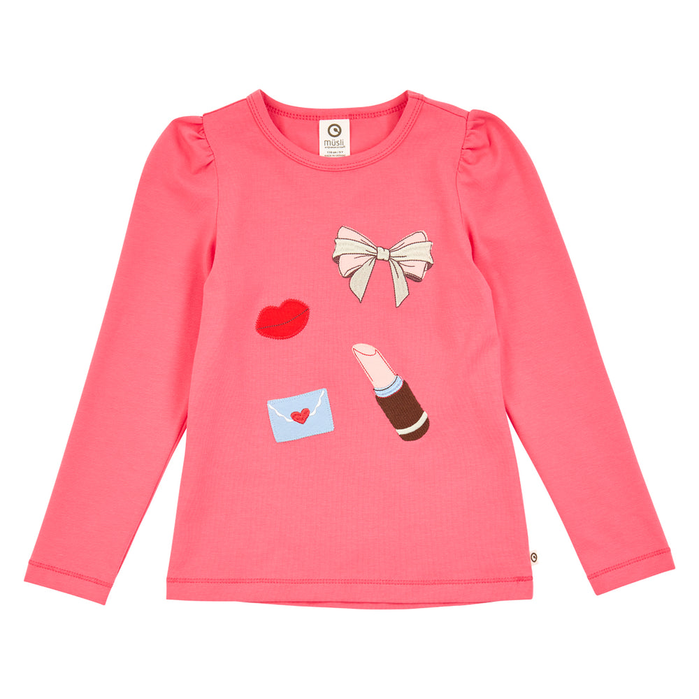 müsli LOVE letter bluse Langærmet bluse Rouge Red 018175500