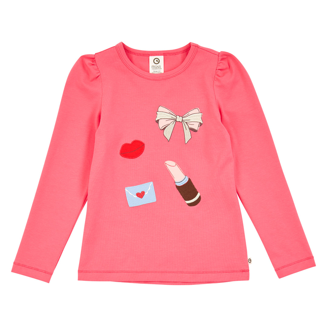 müsli LOVE letter bluse Langærmet bluse Rouge Red 018175500
