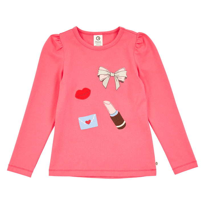 müsli LOVE letter bluse Langærmet bluse Rouge Red 018175500