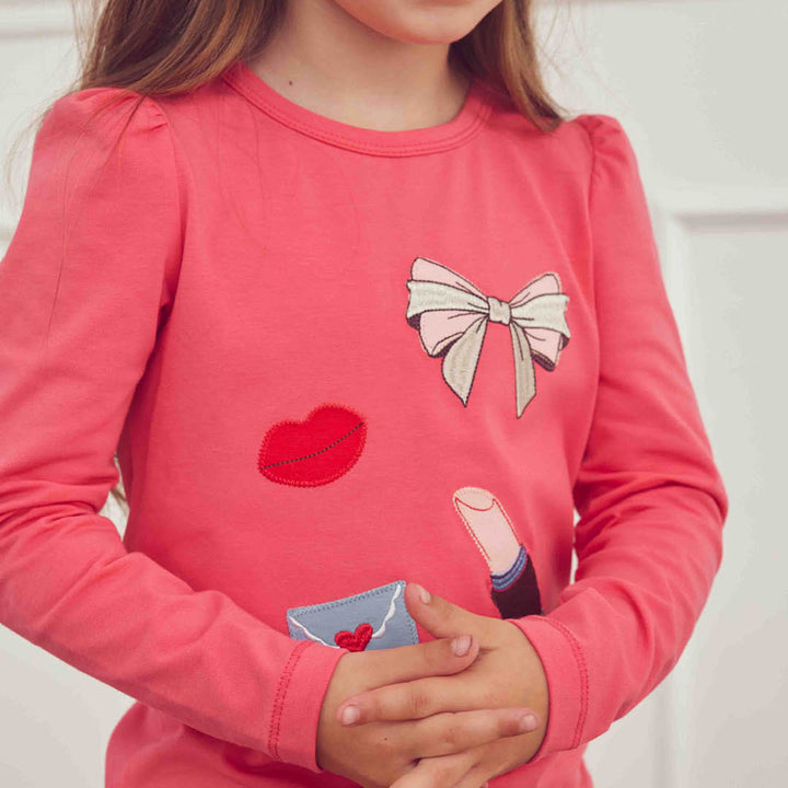 müsli LOVE letter bluse Langærmet bluse Rouge Red 018175500