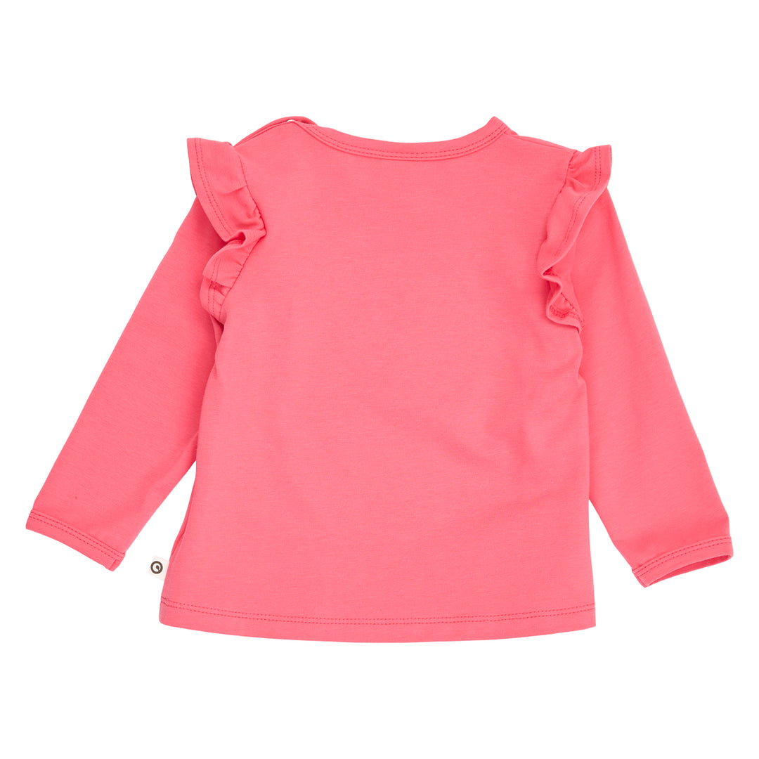 müsli LOVE letter bluse med flæse Langærmet bluse Rouge Red 018175500
