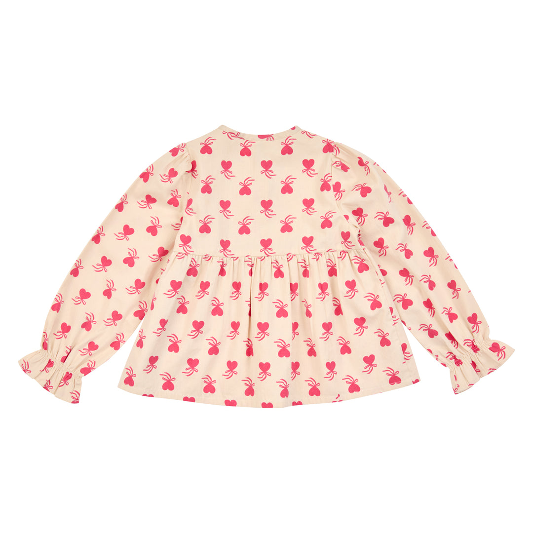 müsli LOVE letter skjorte Langærmet bluse Oak/ Rouge red 690000340