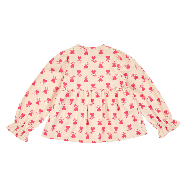 müsli LOVE letter skjorte Langærmet bluse Oak/ Rouge red 690000340