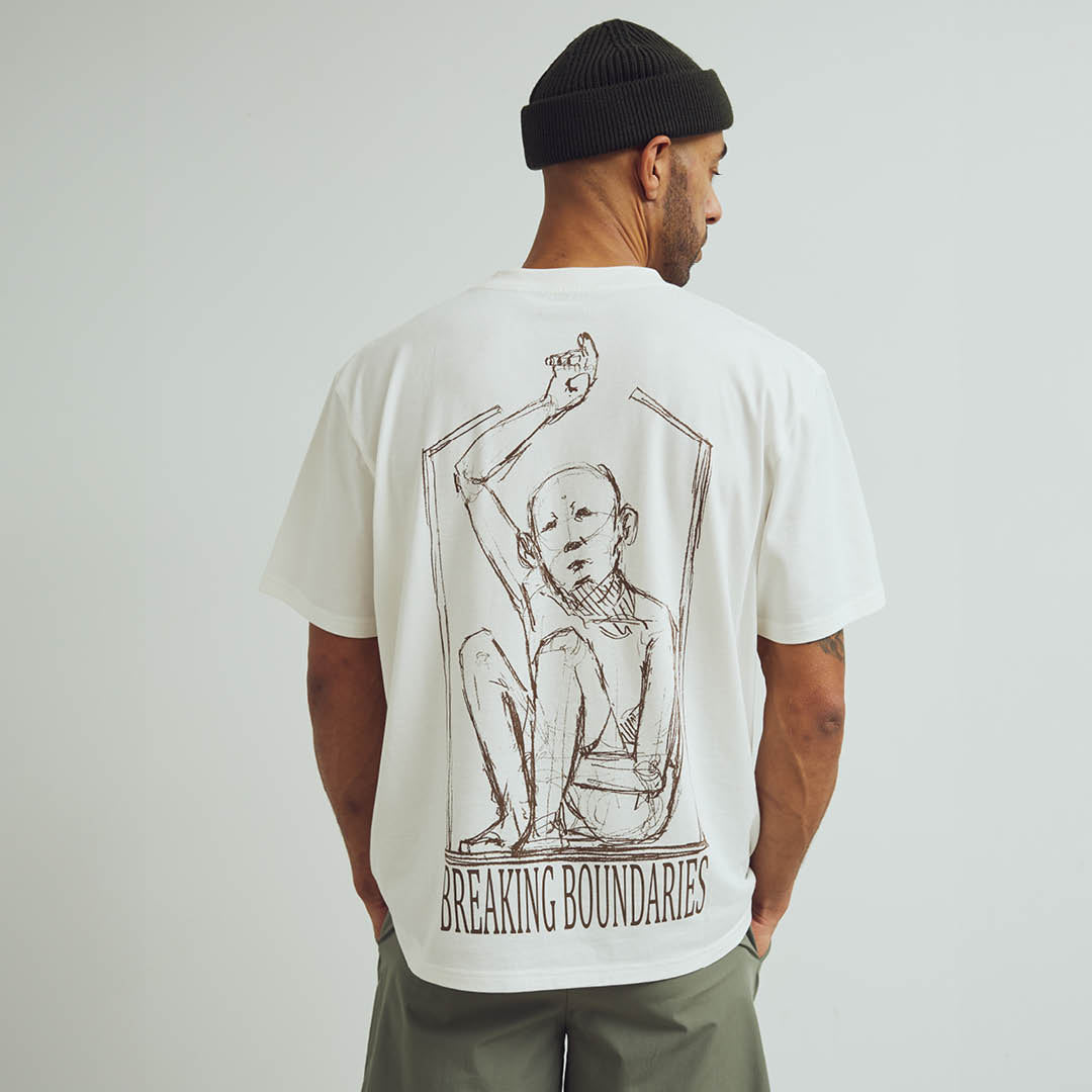 Conservandum MARIUS BOX fit T-shirt T-shirt Bone white 011480101