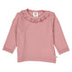 müsli MELLOW tencel bluse med flæser Langærmet bluse Nostalgia Rose 017151200