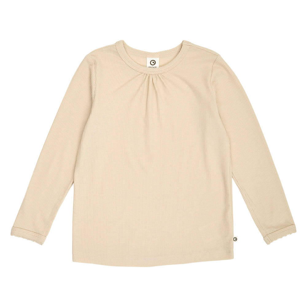 müsli MELLOW tencel picot bluse Langærmet bluse Oak 013040001