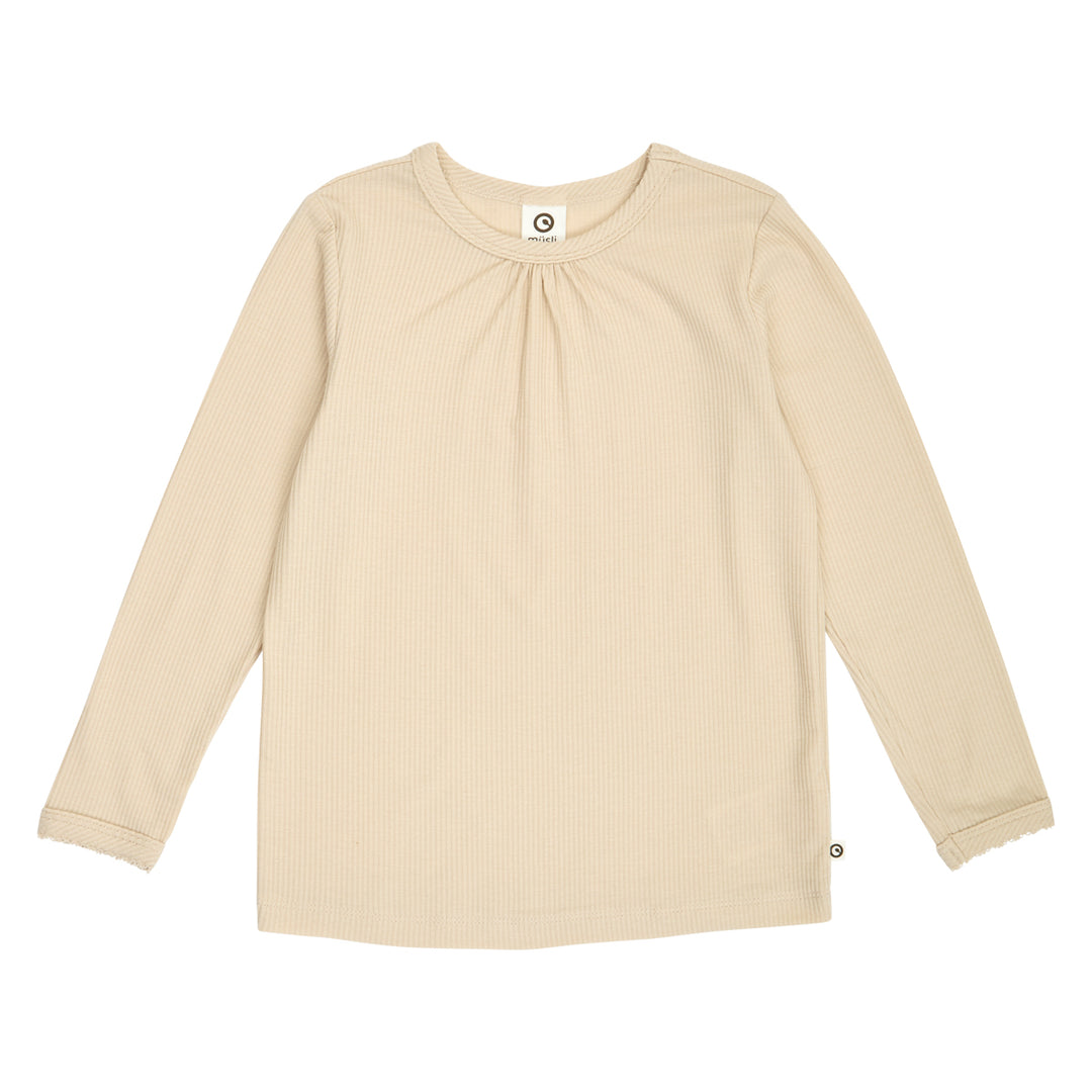 müsli MELLOW tencel picot bluse Langærmet bluse Oak 013040001