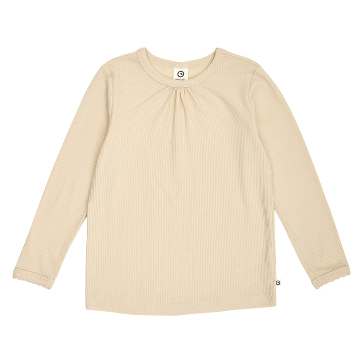 müsli MELLOW tencel picot bluse Langærmet bluse Oak 013040001