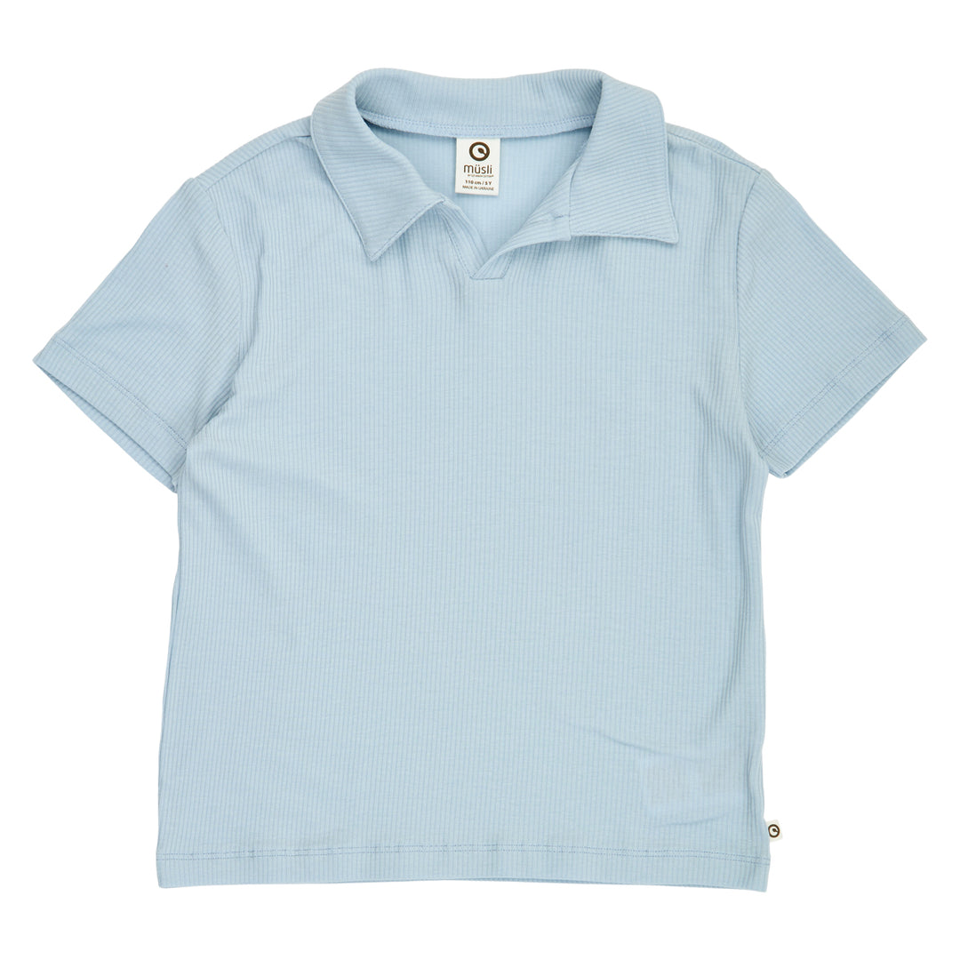 müsli MELLOW tencel polo T-shirt Ocean 014421102