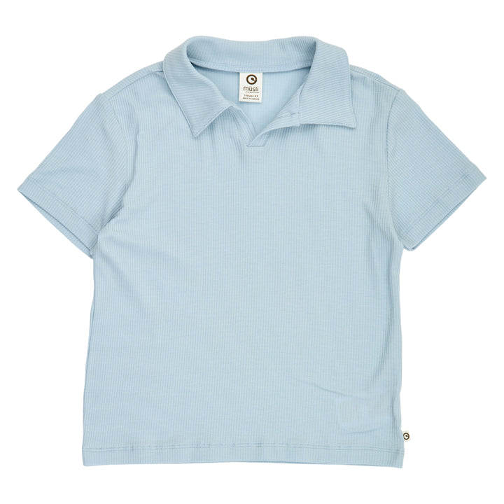 müsli MELLOW tencel polo T-shirt Ocean 014421102