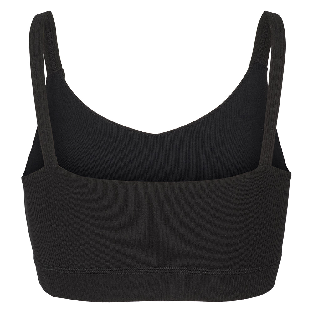 Conservandum MELLOW tencel rib BH top T-shirt Black 019400706
