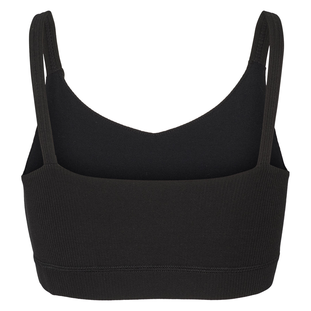 Conservandum MELLOW tencel rib BH top T-shirt Black 019400706