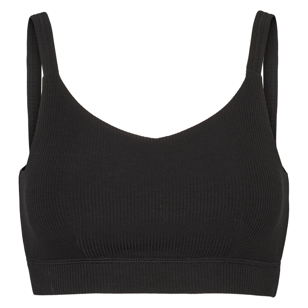 Conservandum MELLOW tencel rib BH top T-shirt Black 019400706